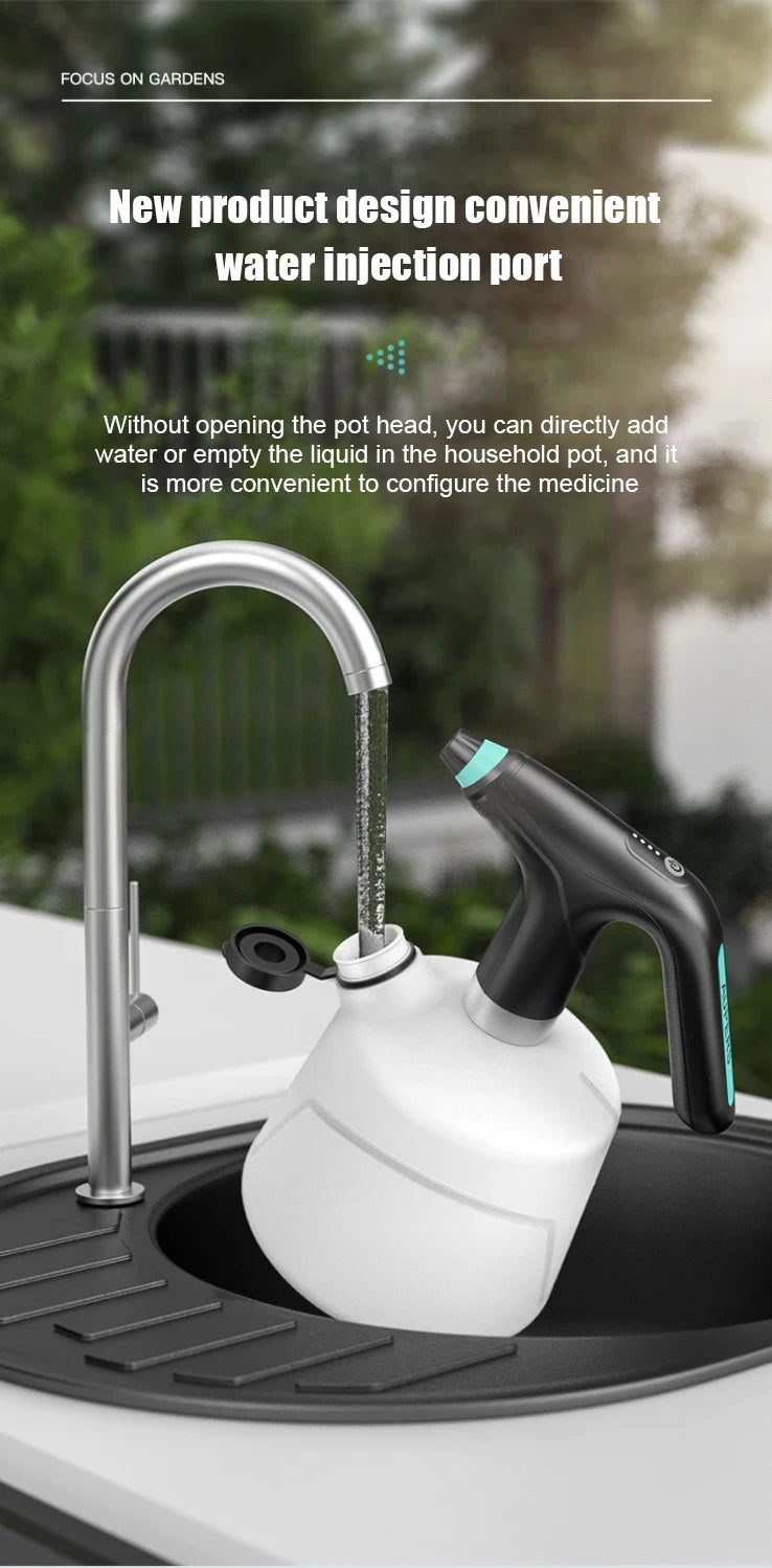 HOMEFISH 2L Electric Spray Bottle – USB Automatic Watering & Fogger