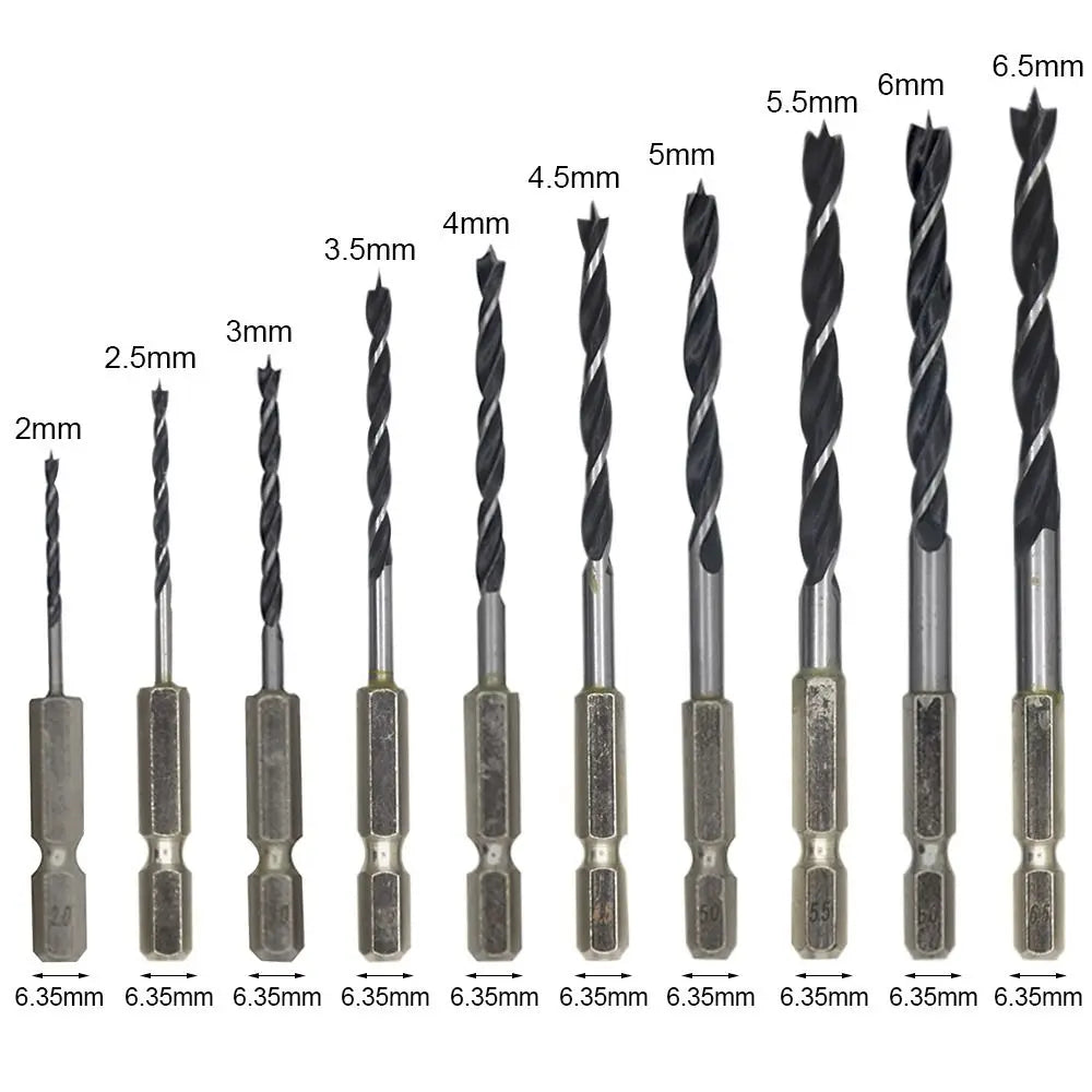 2/2.5/3/3.5/4/4.5/5/5.5/6/6.5mm Hexagonal Handle Three Pointed