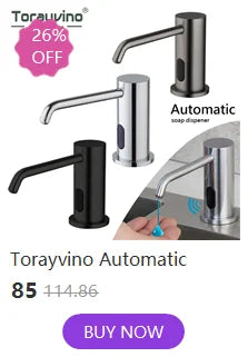 Torayvino Automatic Liquid Soap Dispenser Sensor Solid Brass 500 ML