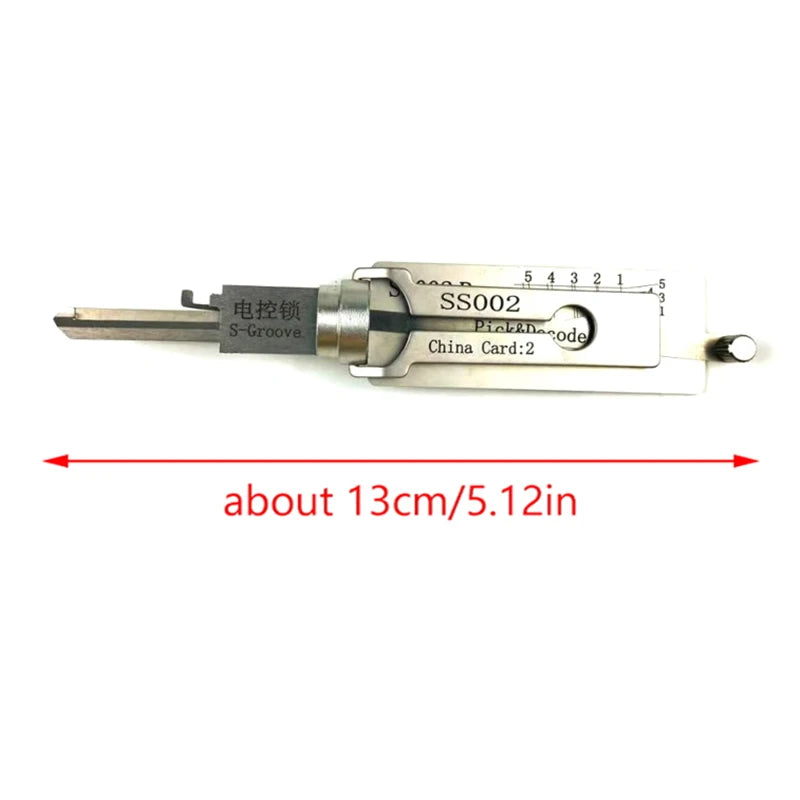 SS002 Locksmith Tool Set 2-in-1 Implement for Door Lock Servicing