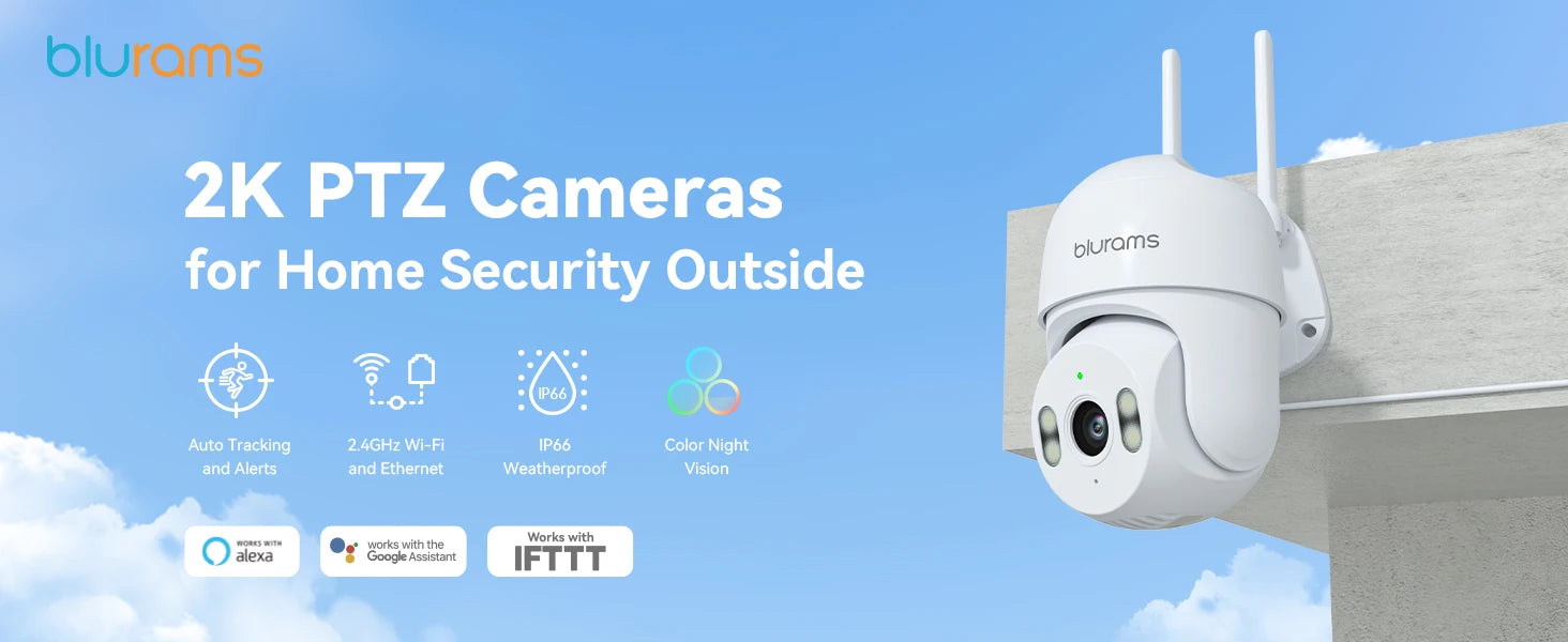 blurams 2K 2.4G Wi-Fi Home Security Camera Outdoor