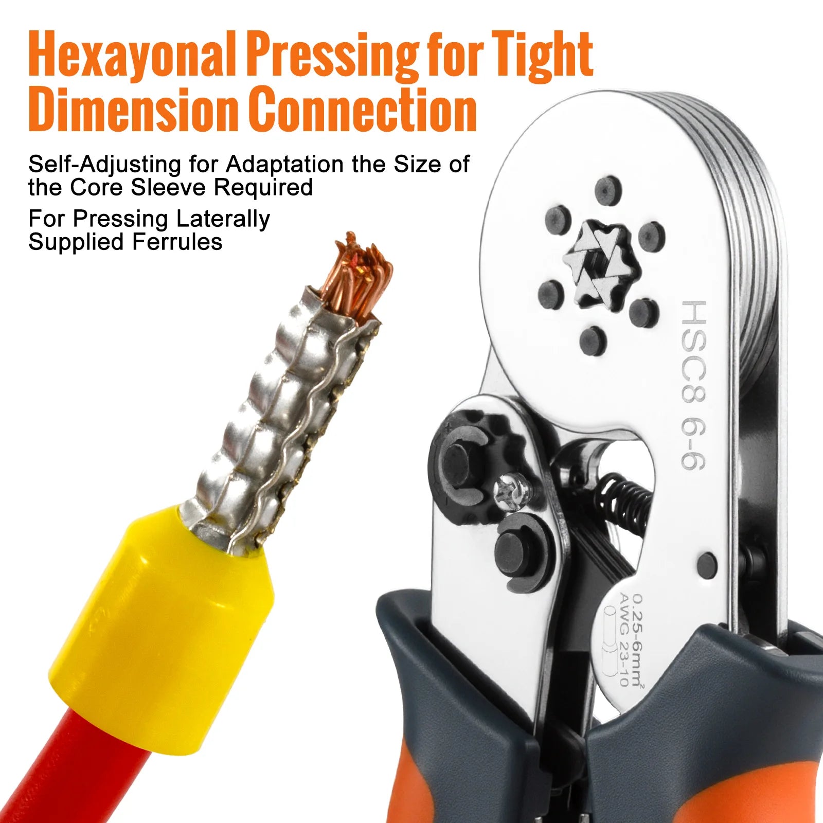 Ferrule Sleeves Terminal Crimping Tools Mini Electrical Pliers HSC8