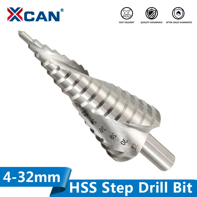Hex Shank Pagoda Step Drill Bit — 4mm to 32mm Cone Dril - View 1