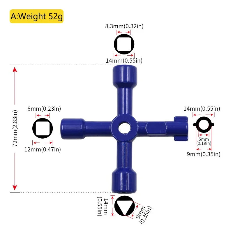 Multi Functional Elevator Key Wrench Elevator Water Meter Valve Multi