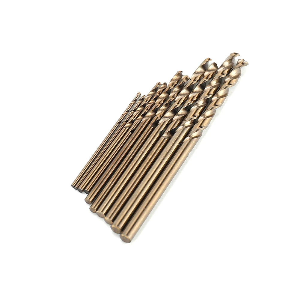 10pcs HSS M35 Cobalt Drill Bit 1mm 1.5mm 2mm 2.5mm 3mm Used For
