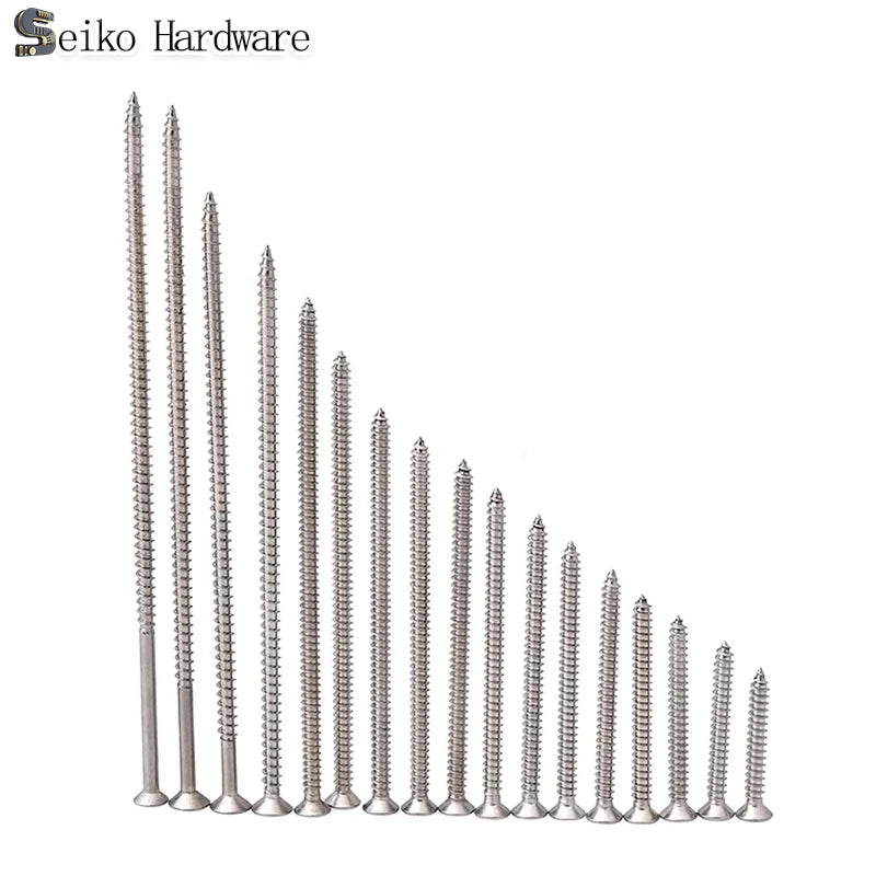 M4 M5 304 Stainless Steel Flat Head Extended Self Tapping Screw