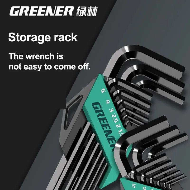 GREENERY Greener Extended Rainbow Wrench Allen Wrench Set Hex Wrench