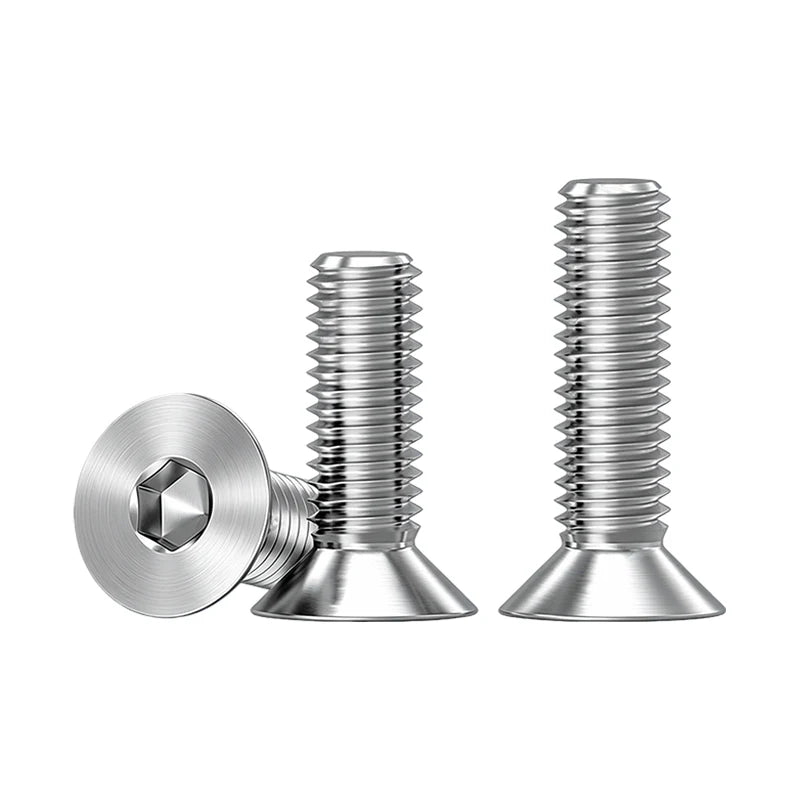 304 Stainless Steel Hexagon Socket Countersunk Head Screw DIN7991 M3
