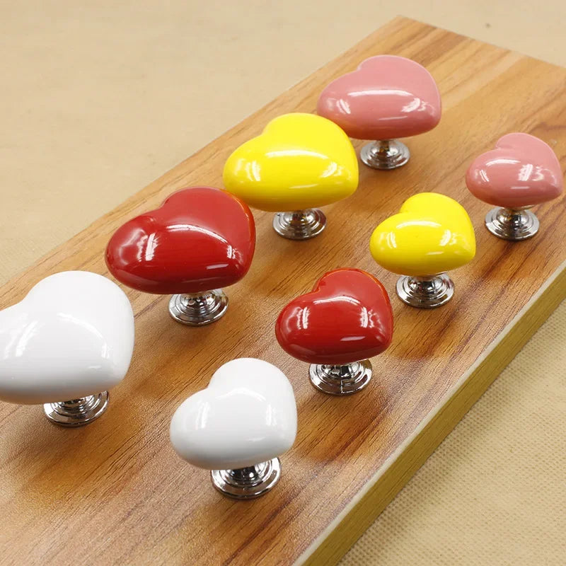 Handle Toilet Press Button Heart Shaped Press Tank Push Switch Toilet