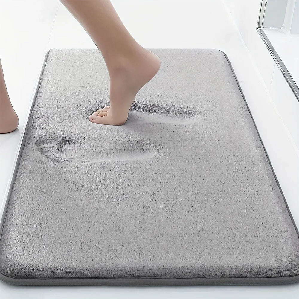 3PC Bathroom Waterproof Non-slip Sponge Carpet Three-piece Set