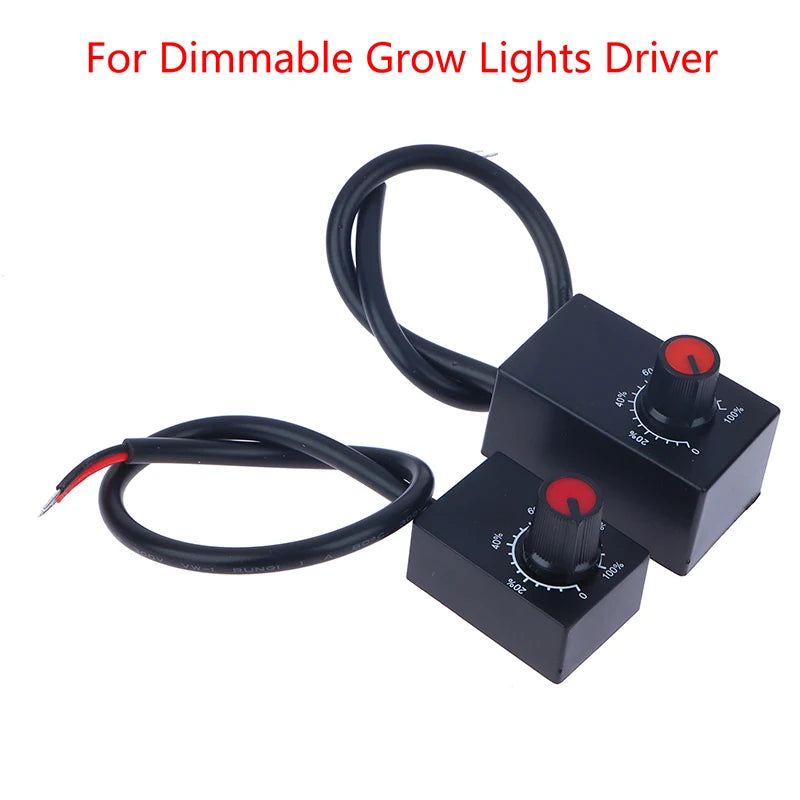 0-10V DC Knob Dimmer Potentiometer for LED Grow Lights & Drivers
