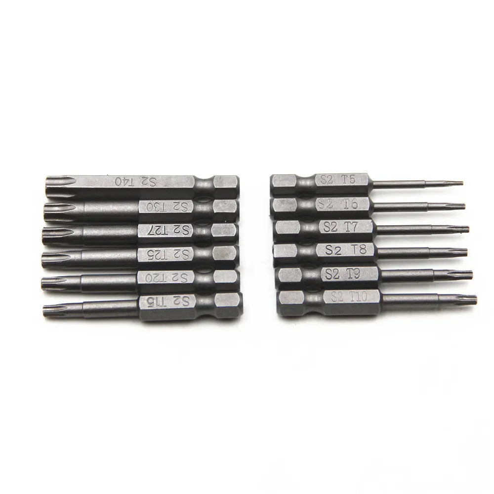 12Pcs Hex Bits Driver Tamper Proof Security Drill Magnetic Bit Set