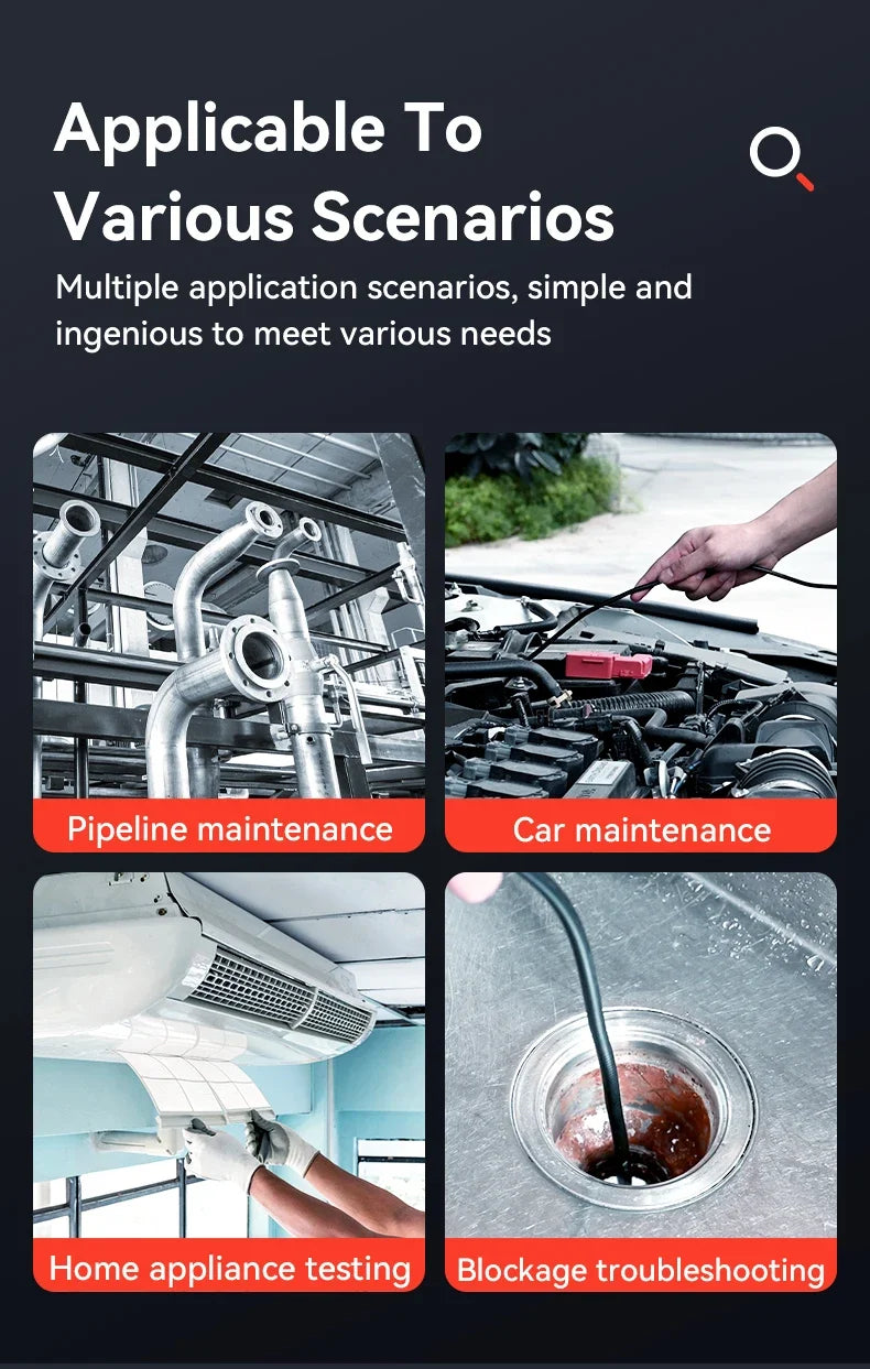 3.9mm/6.2mm/8.5mm 360° Articulating Borescope Endoscope Camera with