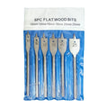 6-Piece Spade Drill Bit Set — Hex Handle Flat Wood Bori - View 1