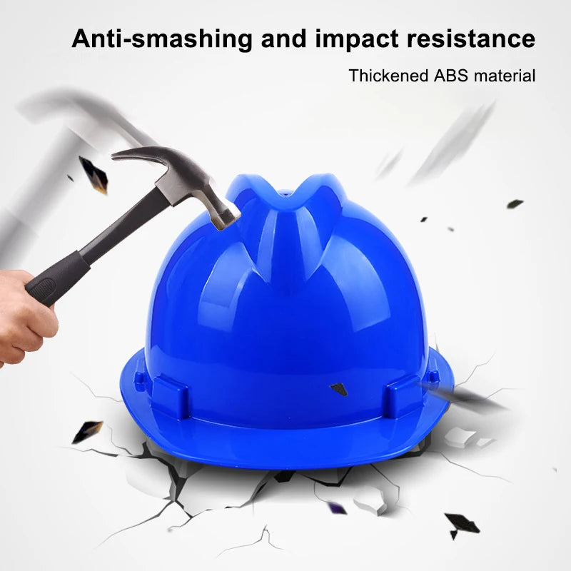 Heavy Duty Full Brim Construction Hard Hat – High Strength Impact Resistant