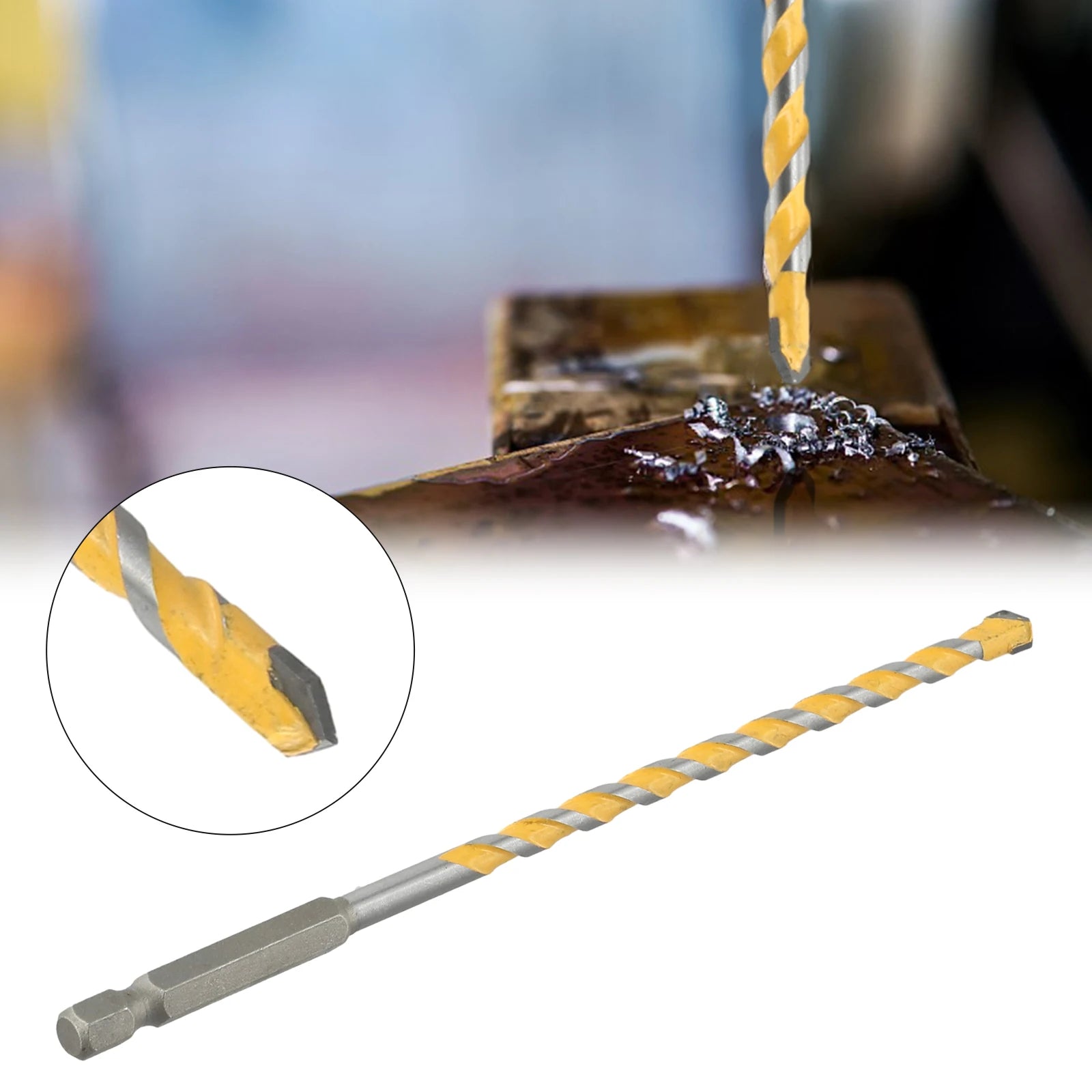 160mm Tungsten Carbide Drill Bit 1/4in Hex Shank Drill Bit For