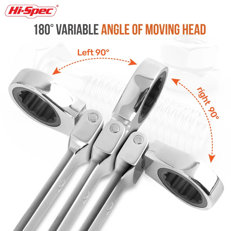 Adjustable Torque Ratchet Spanner Set 8-19Mm Universal Torx Keys For