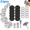 31pc Cutting Discs HSS Circular Saw Mini Drill Rotary Tool Multi-Size