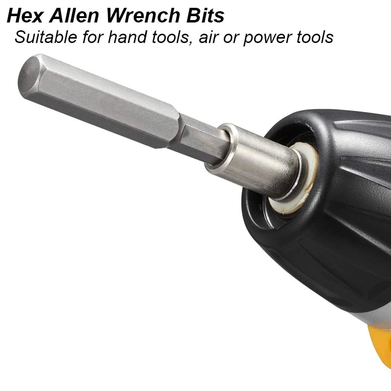 Hex Allen Wrench Bit Set Metric Imperial SAE Screwdriver Electric
