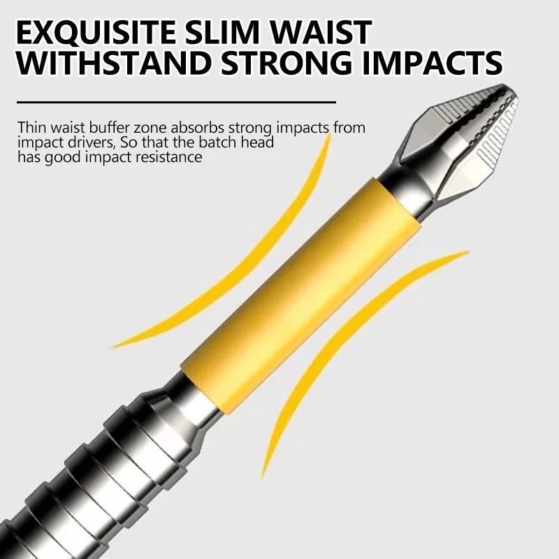 Non-slip PH2 Magnetic Batch Head Cross Screwdriver Hardness Drill Bit