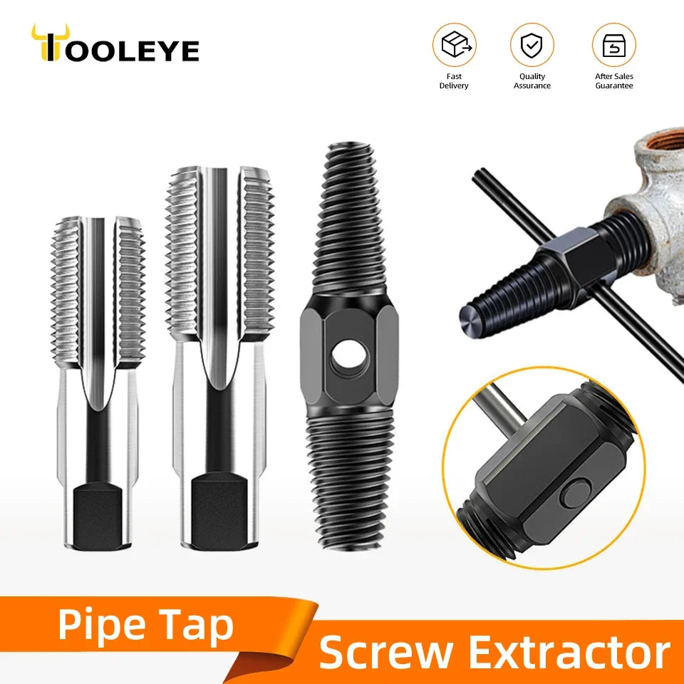 Double Head Screw Extractor Drill Bits Set Damaged Water Pipe Broken