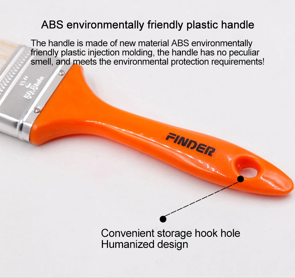 Home Improvement Wall Paint Brush PET Soft Bristle Durable Cleaning