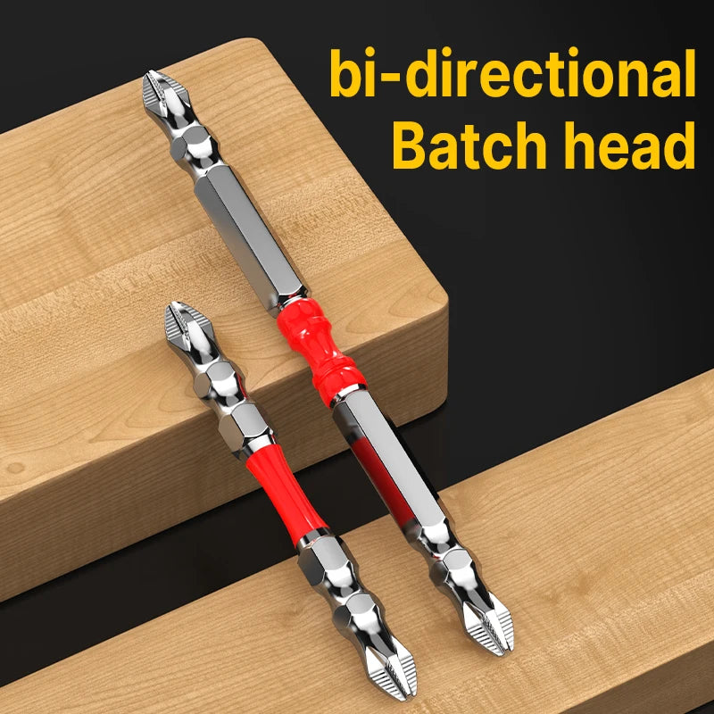 10PCS 65mm 100mm Double End PH2 Magnetic Screwdriver Bits Non-slip