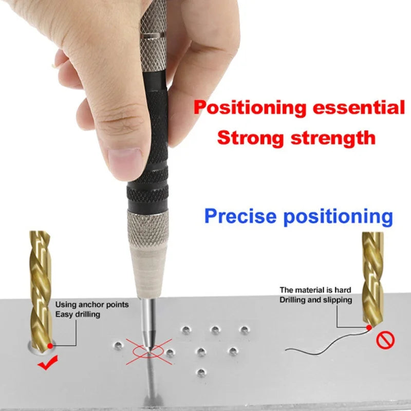 Automatic Centre Punch Spring Loaded Locator Adjustable Center Pin