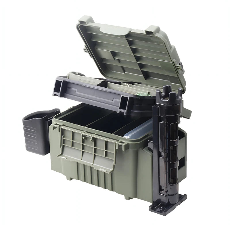 Large Fishing Box Organizer Multi-function Lure Live Fish Bucket