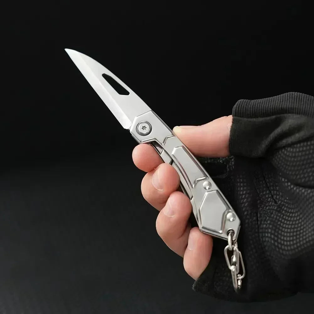 Stainless Steel Folding Knife Fruit Paring Vegetable Cutter Utility