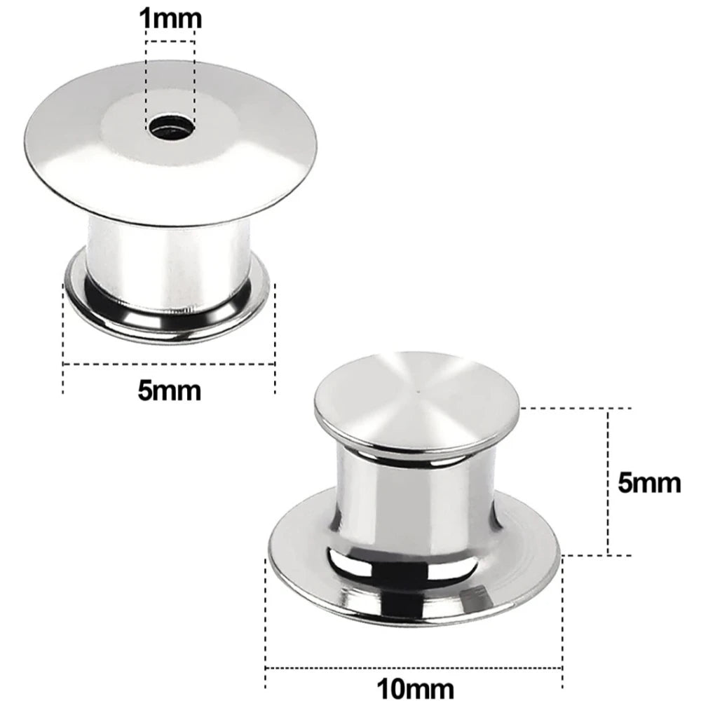 10/30/50 Pieces Locking Pin Backs Metal Pin Backs Locking Pin Keepers