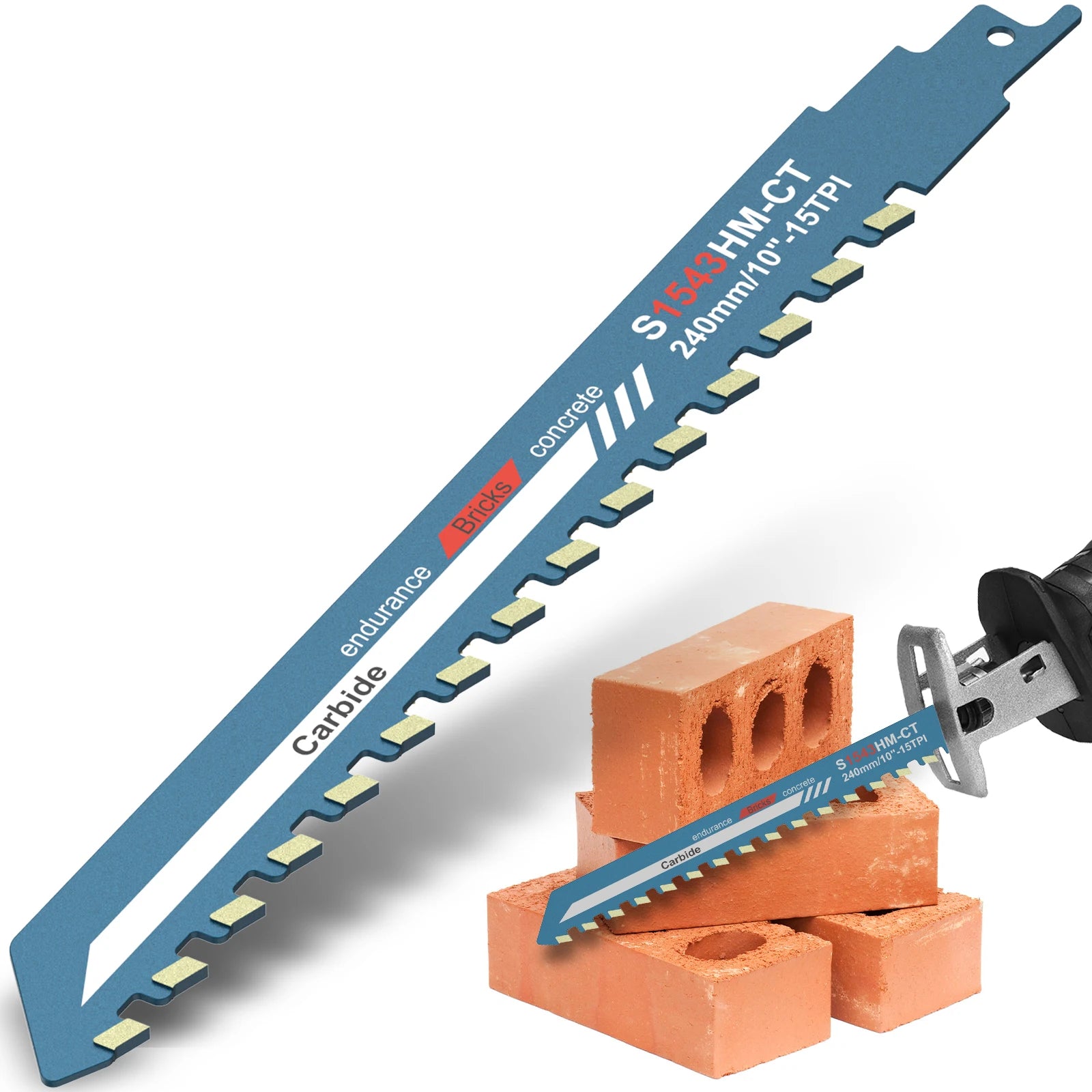 Universal Reciprocating Saw Blade 10–20" – Alloy Steel Brick