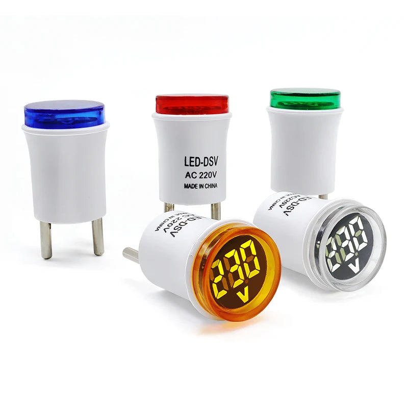 AC50-500V Digital Round LED Display Volt Tester Detector Voltmeter