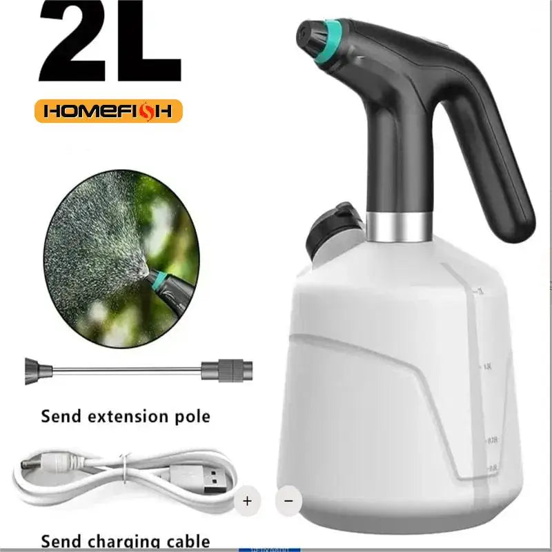HOMEFISH 2L Electric Spray Bottle – USB Automatic Watering & Fogger