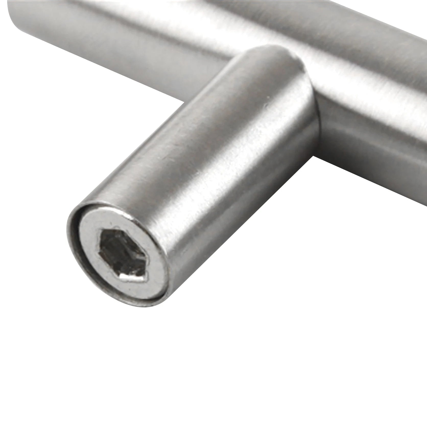 2-14 Inches Handles Stainless Steel Silver T-Type Drawer Cabinet