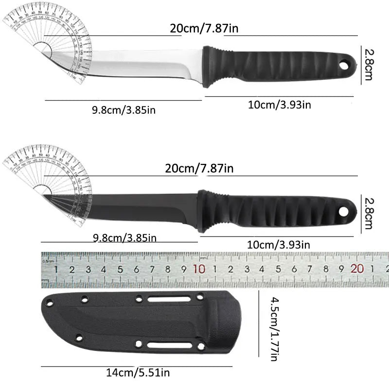 stainless steel mini knife, camping survival, portable knife, fruit