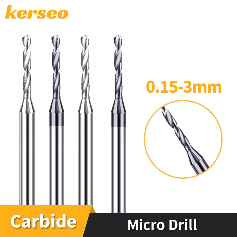 Micro Solid Carbide Drill Bit — 0.15mm to 3.0mm Individ - View 1