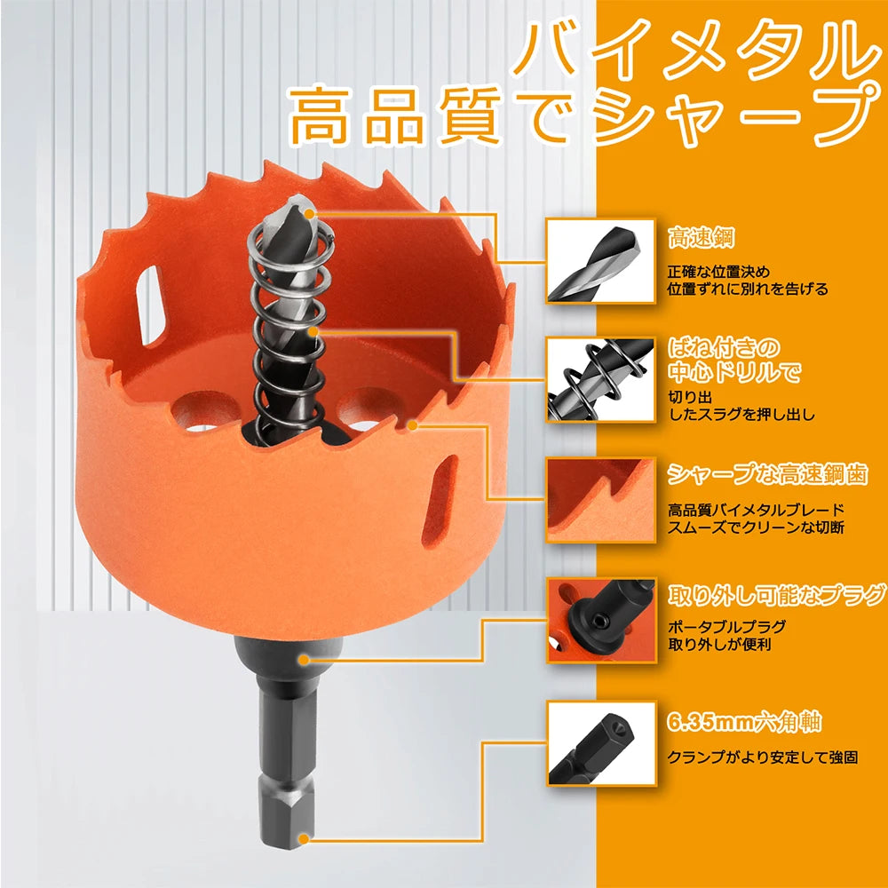 Orange Bimetal Opener 6.35mm MAX Habdle 17-80mm M42 Multi Functional