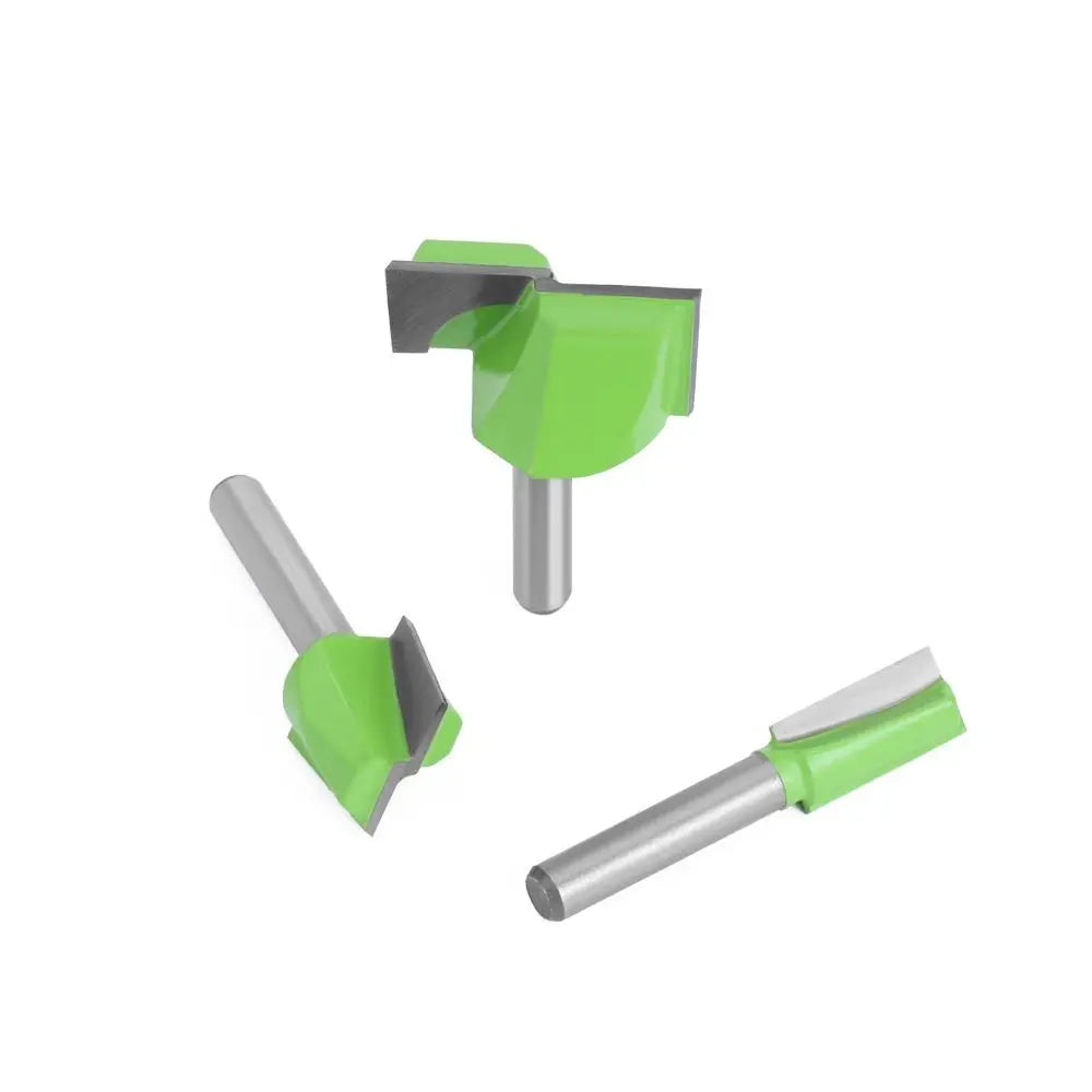 6.35mm Shank Router Bit Bottom Cleaning Trimming Machine Bit Carbide