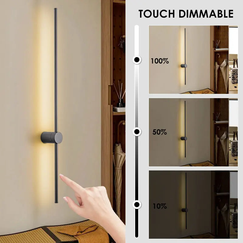 Indoor Dimmable LED Wall Lamps for Bathroom Bedroom 360° Rotatable