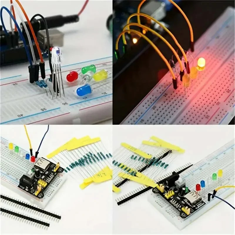 830-Piece Arduino UNO R3 Electronics Starter Kit with Breadboard