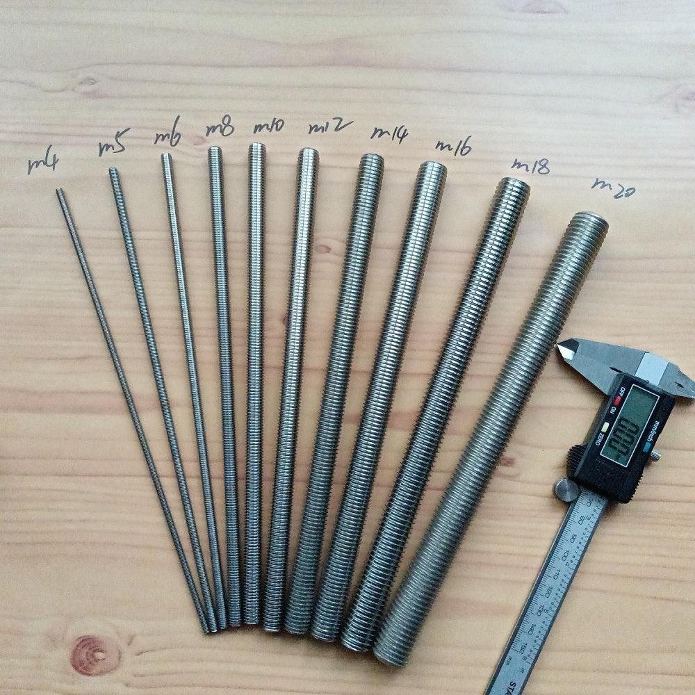 Left Hand Thread Full-Thread Bar Threaded Rod Screw 304 Stainless