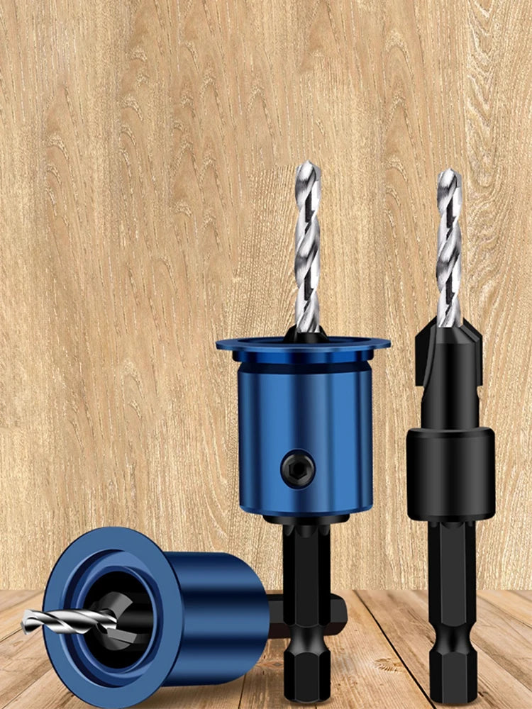 Hexagonal Handle Woodworking Countersunk Drill Bit 2-in-1 Adjustable