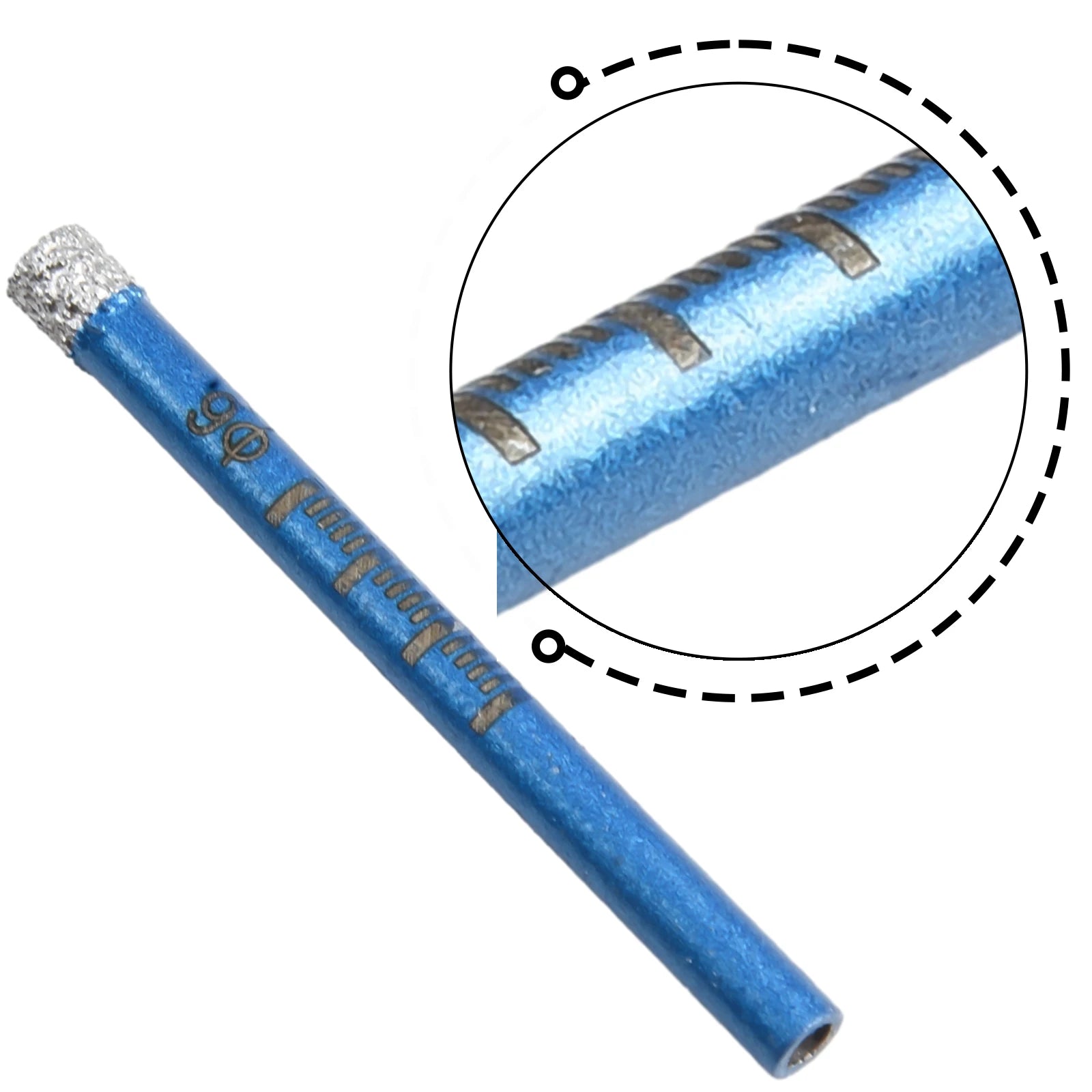 6/8/10/12/14/16mm Diamond Coated Core Drill Durable For Glass Marble