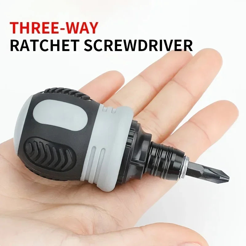 Ratchet Screwdriver Set Short Shaped Radish Head High Hardness