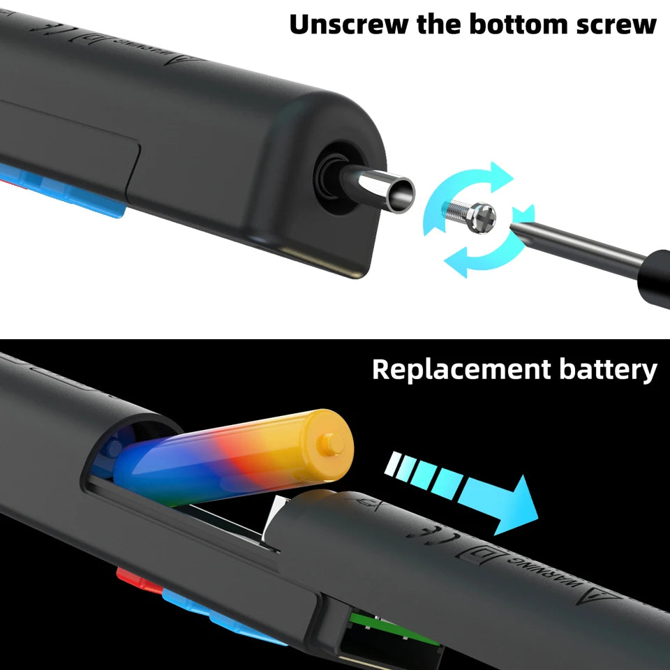 MAXRIENY Voltage Tester 12V-300V Non-Contact and Contact Voltage Pen