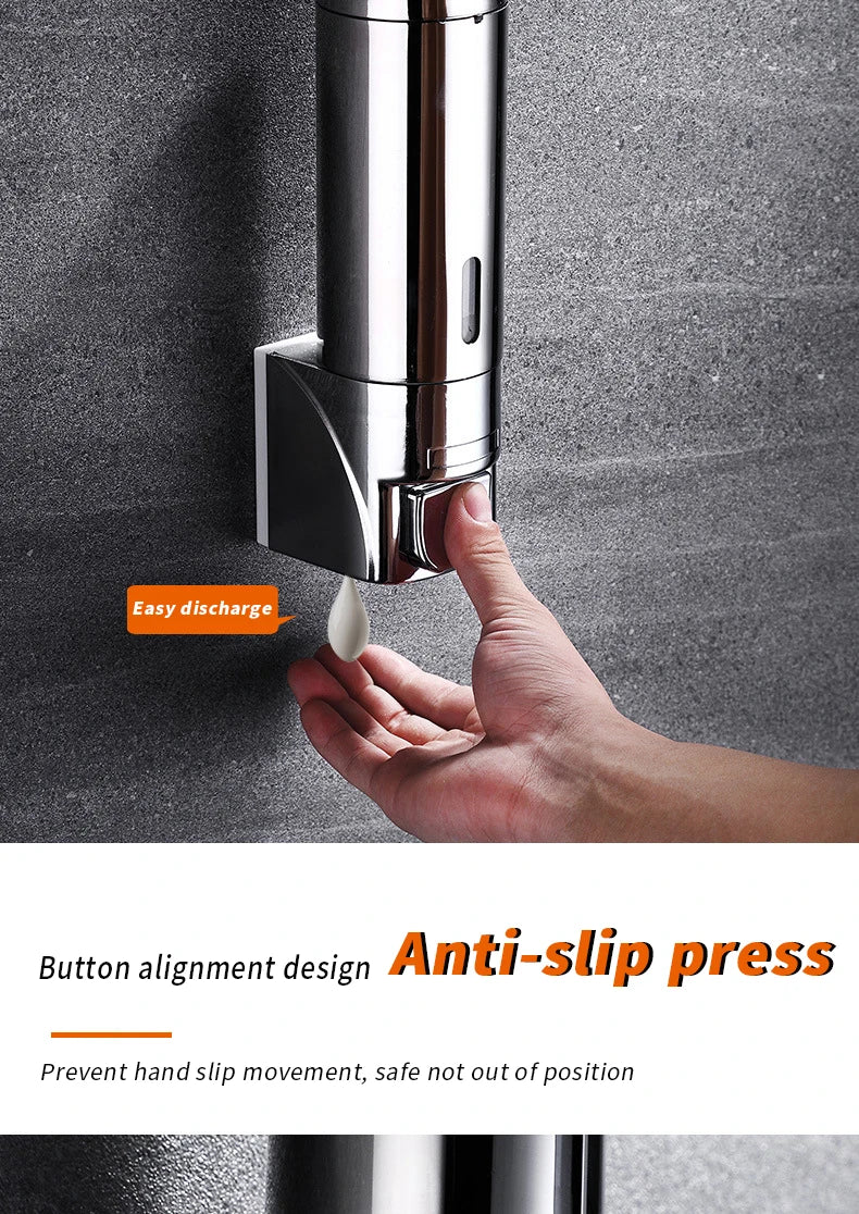 Stainless Steel Soap Dispenser Wall Mounted Kitchen Accessories