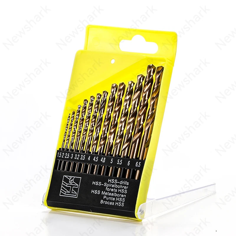 13 in 1 M43 Drill Bit Set, Including Cobalt Professional Spiral Drill
