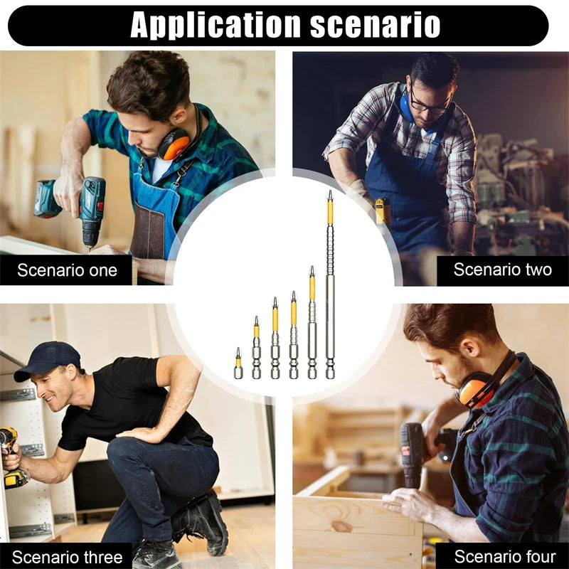 Non-slip PH2 Magnetic Batch Head Cross Screwdriver Hardness Drill Bit
