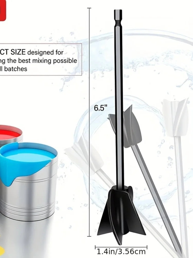 Resin Mixer Paddles For Resin Drill, Epoxy Mixer Attachment For Drill